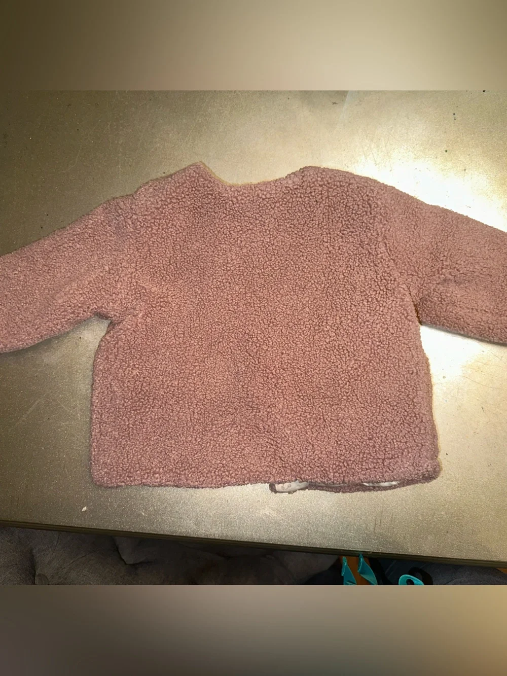 Zara Dusty Mauve Sherpa-Lined Jacket